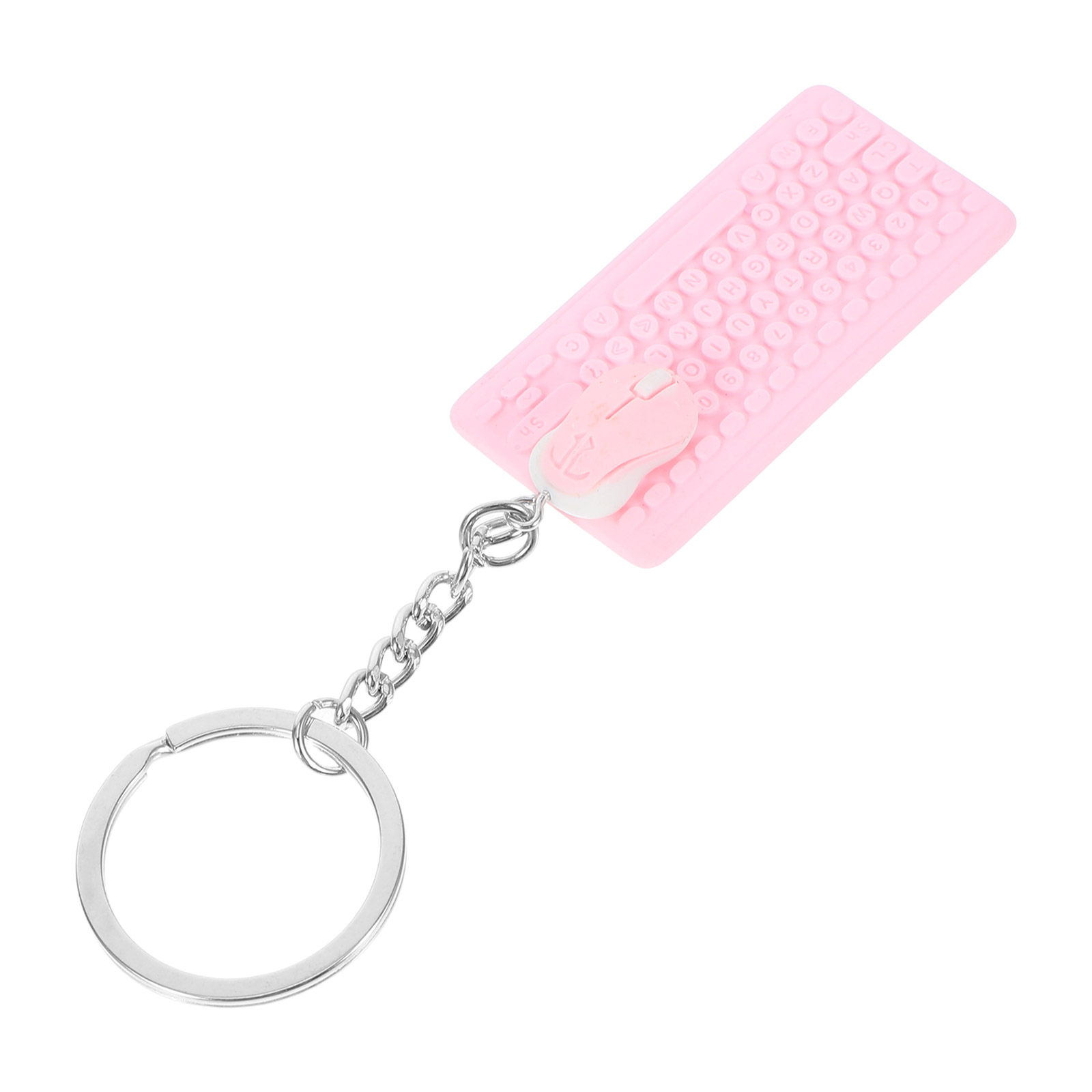 Tech Girl Accessories - พวงกุญแจคีย์บอร์ดและเมาส์จิ๋ว จี้เทคโนโลยีน่ารัก สำหรับเด็กผู้หญิงและเด็กผู้ชาย ใช้ห้อยกระเป๋าเป้ กระเป๋าถือ กุญแจรถ