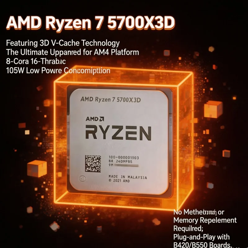 Amd Cpu Ryzen 7 - AMD Ryzen 7 5700X3D R7 5700X3D