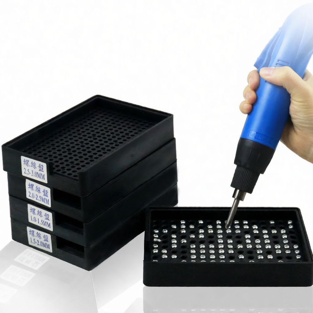 Tech Accessories For Work - ถาดจัดระเบียบสกรูอเนกประสงค์ สำหรับซ่อมสมาร์ทโฟนและแล็ปท็อป แผ่นเก็บอุปกรณ์ฮาร์ดแวร์พลาสติกป้องกันไฟฟ้าสถิต
