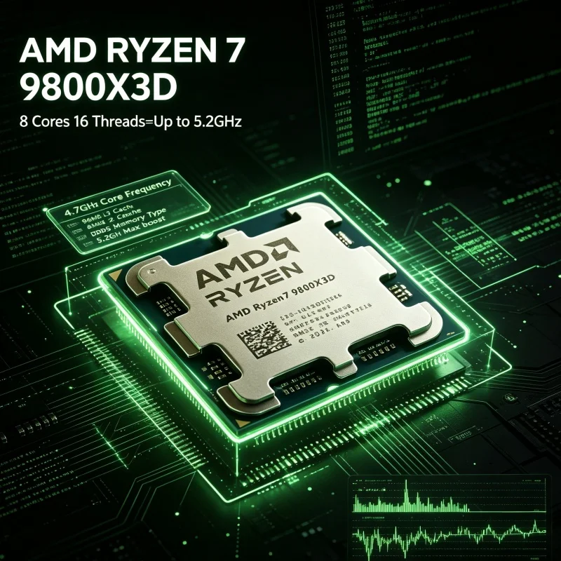 Amd Cpu Ryzen 7 - AMD Ryzen 7 9800X3D X3D ซีพียูสำหรับเล่นเกม