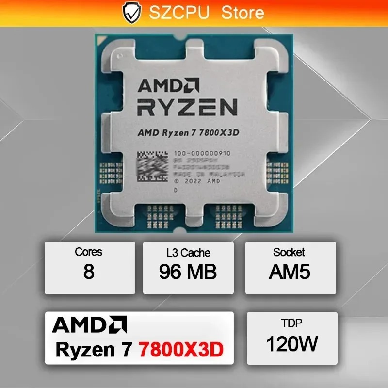 ซีพียู AMD R7 7800X3D 8-คอร์ 1 - Amd Cpu Ryzen 7 บทวิจารณ์และราคา