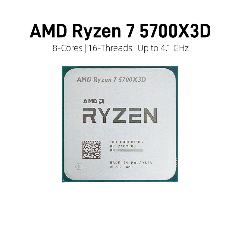 AMD Ryzen 7 5700X3D R7 5700X3D - Amd Cpu Ryzen 7 บทวิจารณ์และราคา