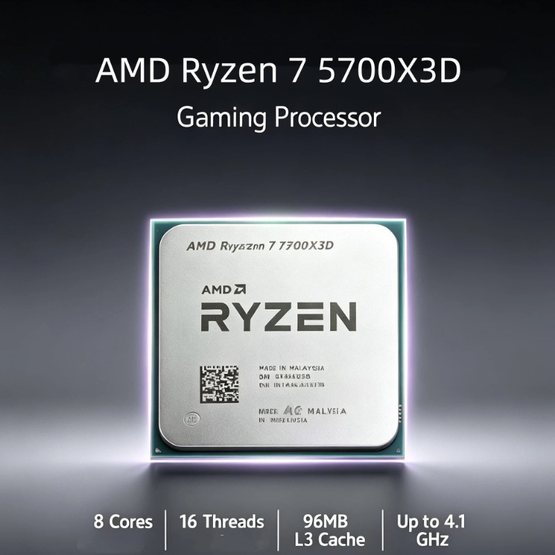 AMD Ryzen 7 5700X3D R7 5700X3D - Amd Cpu Ryzen 7 บทวิจารณ์และราคา