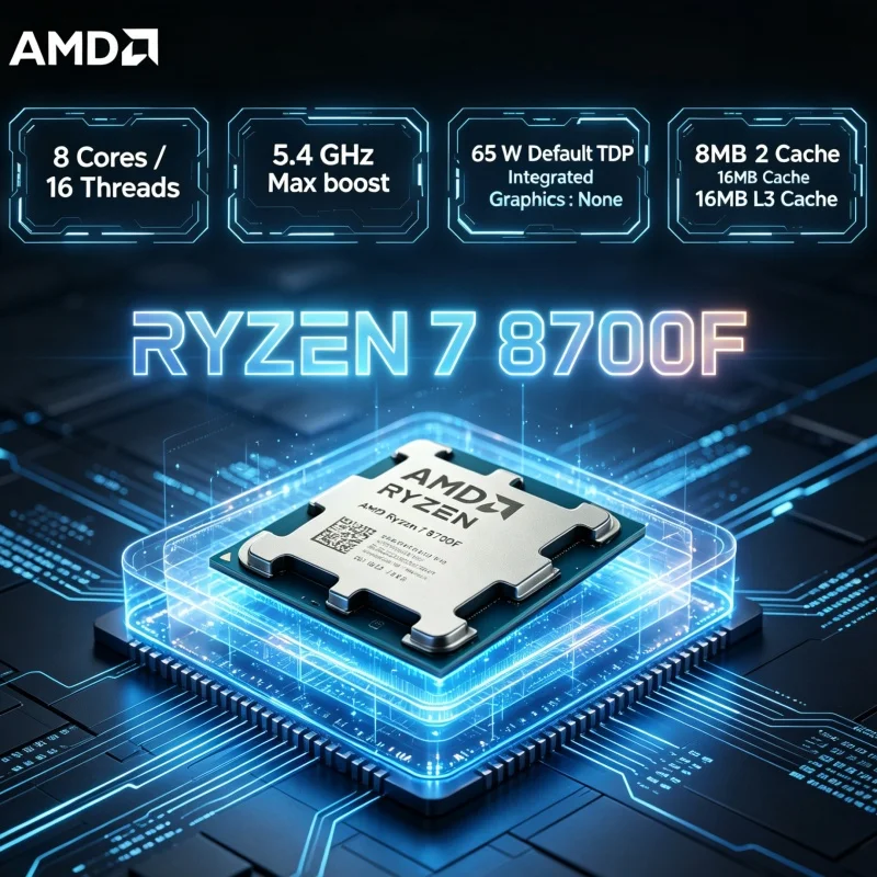 ซีพียู AMD Ryzen 7 8700F 8 คอร - Amd Cpu Ryzen 7 บทวิจารณ์และราคา
