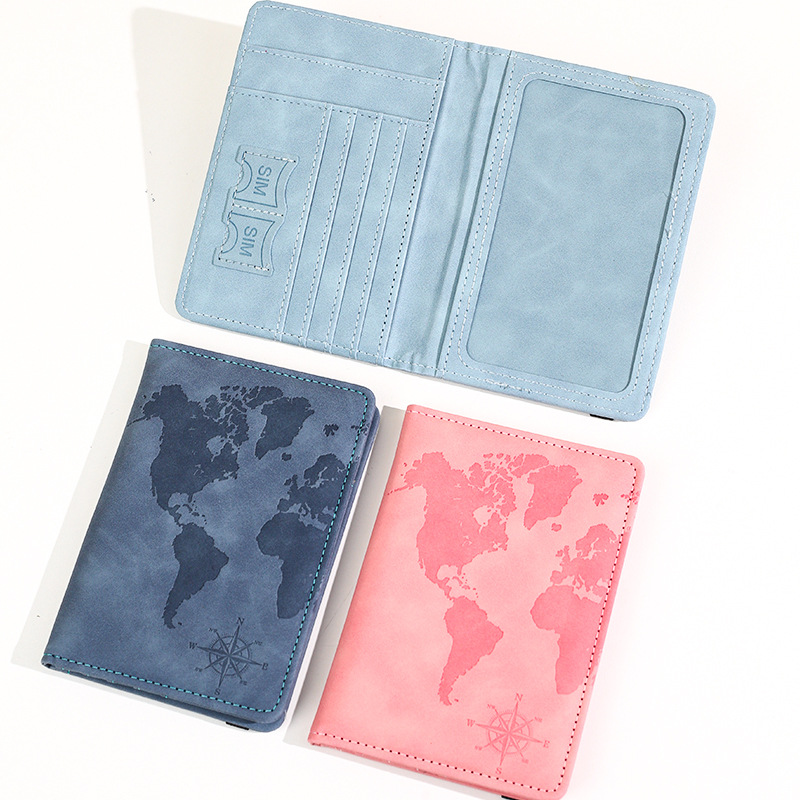 ซองใส่พาสปอร์ตหนังพิมพ์ลายแผนท - Tech Accessories For Travel บทวิจารณ์และราคา