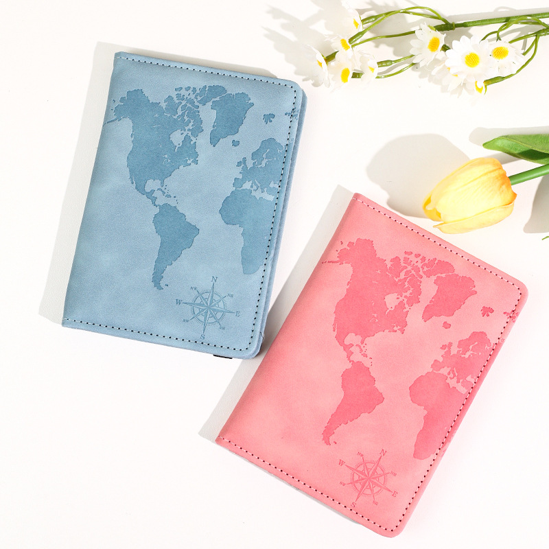 ซองใส่พาสปอร์ตหนังพิมพ์ลายแผนท - Tech Accessories For Travel บทวิจารณ์และราคา