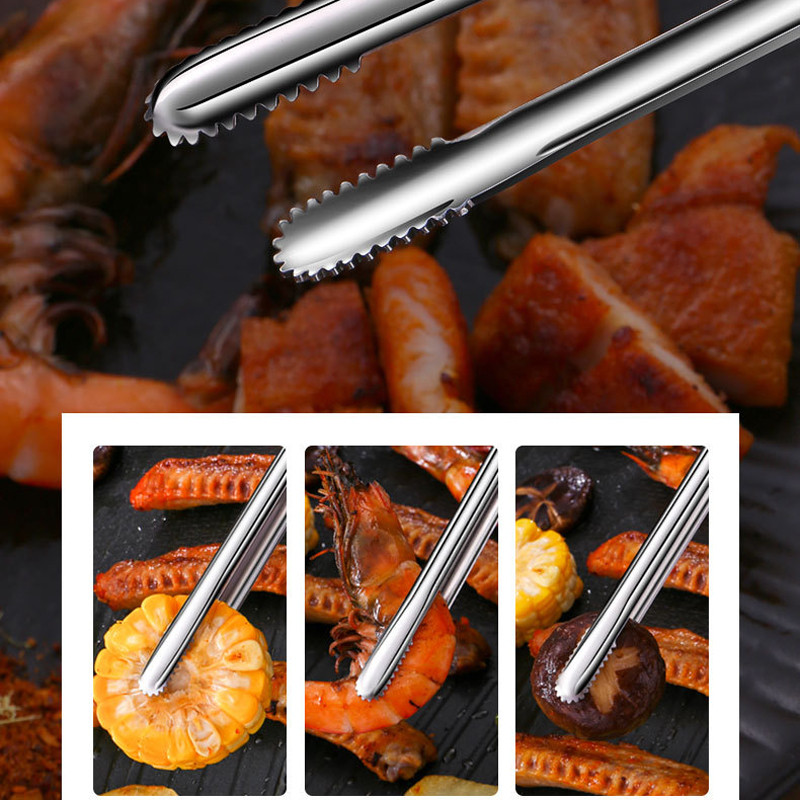 สแตนเลสสตีลแหนบย่างคลิปอาหารBB - Hi Tech Kitchen Accessories บทวิจารณ์และราคา