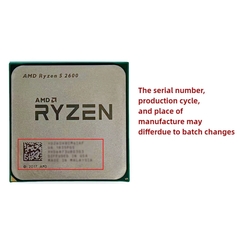 AMD Ryzen 5 R5 2600 3.4GHz 6-C - Amd Cpu Ryzen 5 บทวิจารณ์และราคา