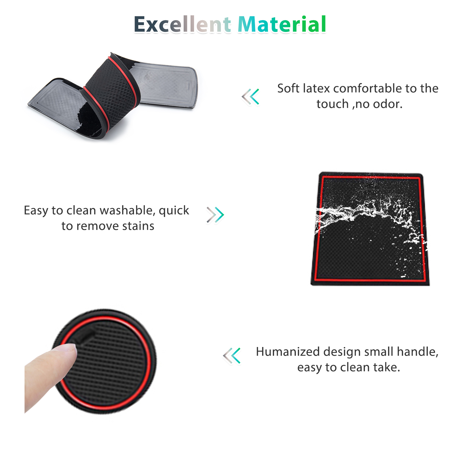 แผ่นรองกันลื่นสำหรับช่องประตูร - Tech Accessories For Car บทวิจารณ์และราคา