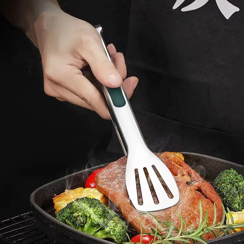1 PC สแตนเลสสตีลแหนบอาหารเนื้อ - Hi Tech Kitchen Accessories บทวิจารณ์และราคา