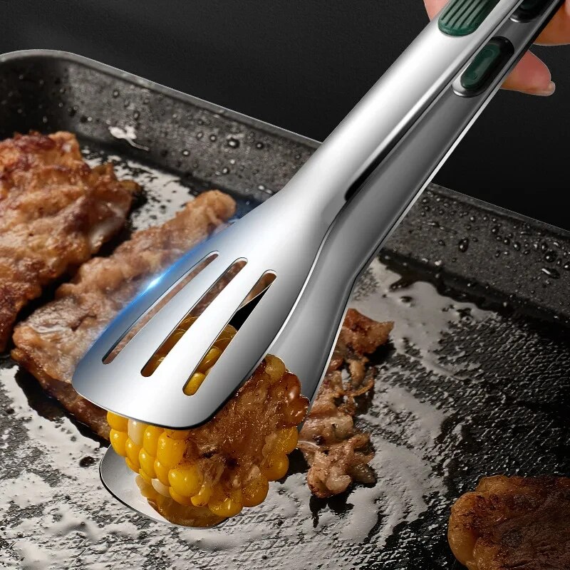 1 PC สแตนเลสสตีลแหนบอาหารเนื้อ - Hi Tech Kitchen Accessories บทวิจารณ์และราคา