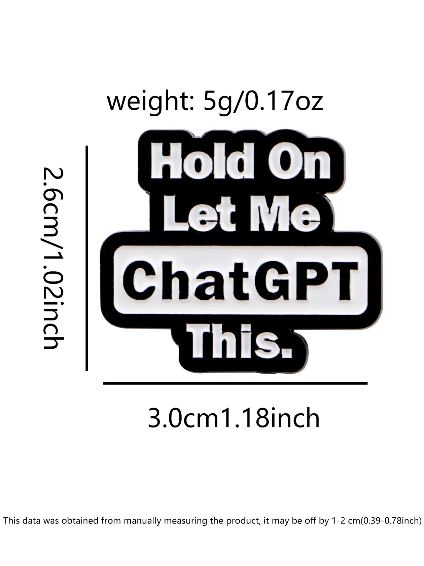 เข็มกลัดโลโก้เคลือบเงา Chatgpt - Tech Accessories Logo Design บทวิจารณ์และราคา