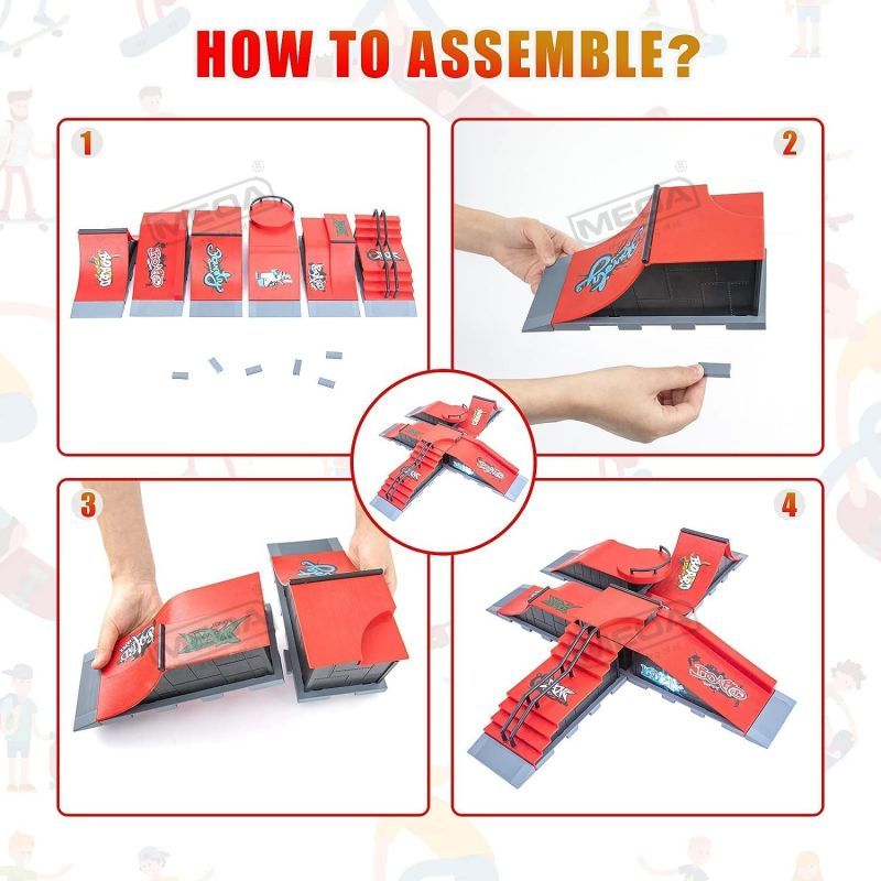 DIY Finger Skatepark 6-in-1 ชุ - Tech Accessories For Kids บทวิจารณ์และราคา