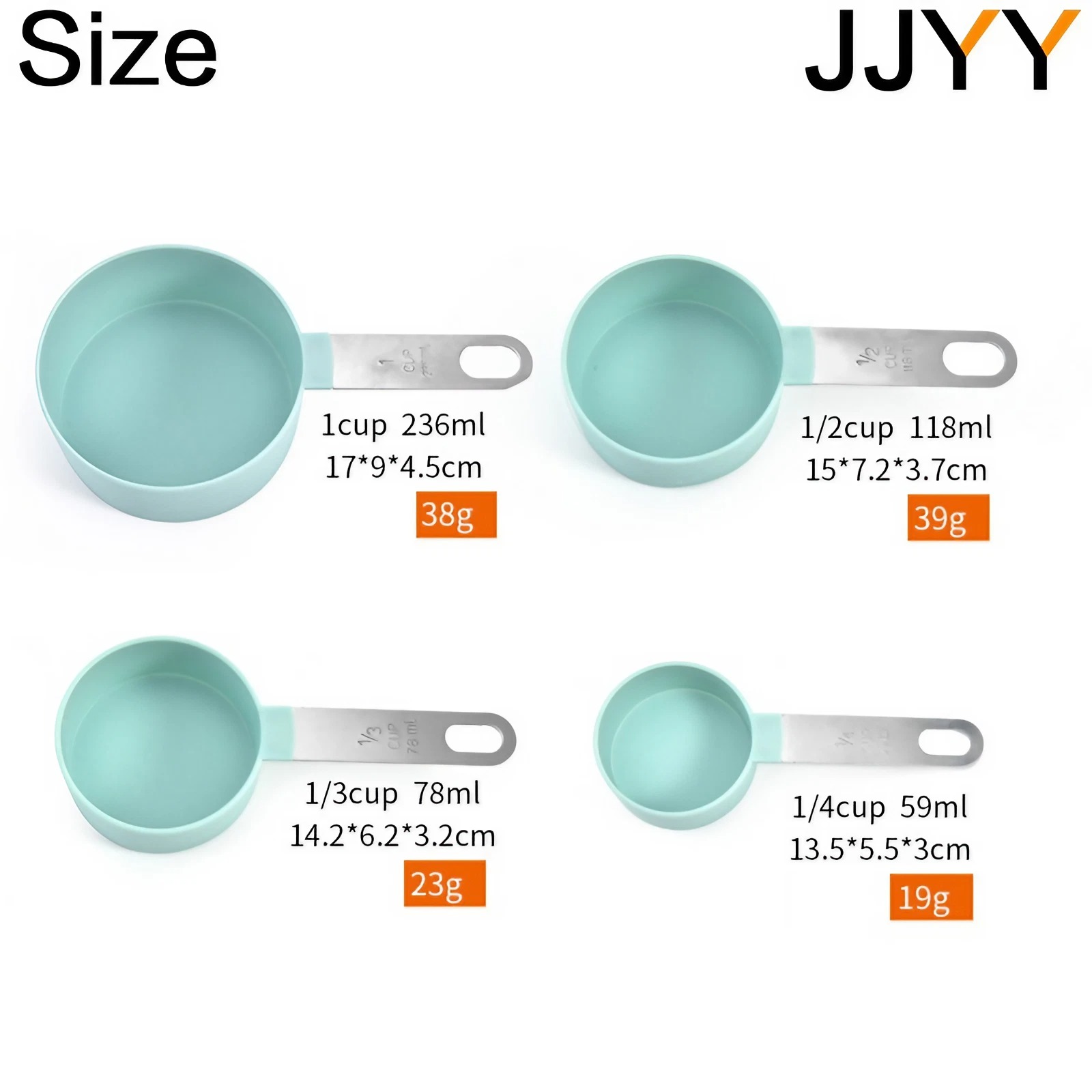 ชุดช้อนตวง4ชิ้นสำหรับอบเค้กขนม - Hi Tech Kitchen Accessories บทวิจารณ์และราคา